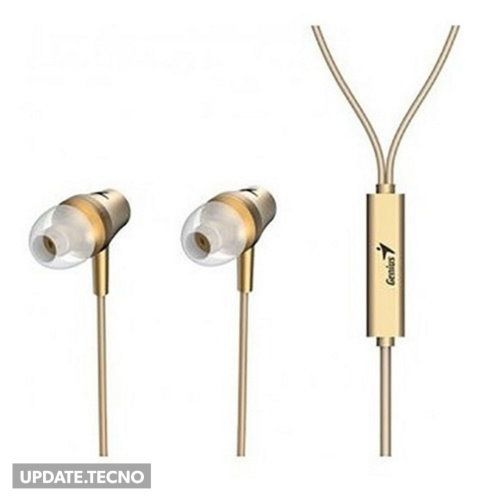 Auricular Genius In Ear M360 Dorados – UPDATE.TECNO